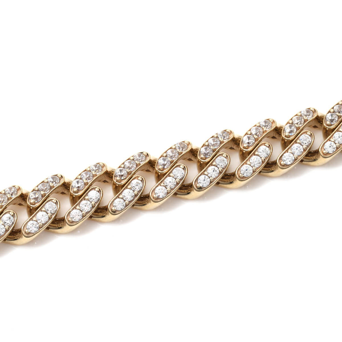 楽天市場】10K イエローゴールド マイアミネックレス 幅6.7mm 46cm