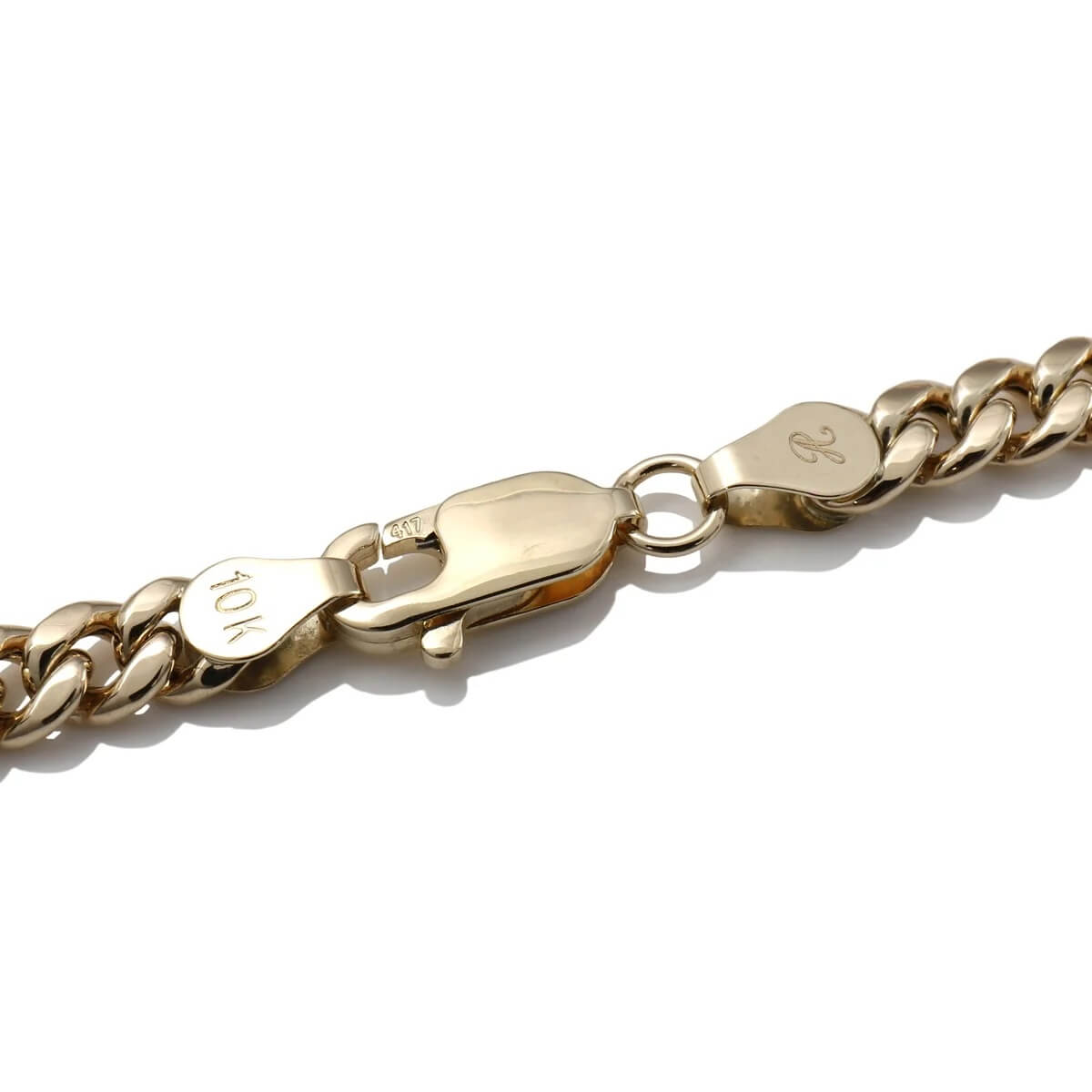 楽天市場】10K イエローゴールド マイアミネックレス 幅4.5mm 40cm