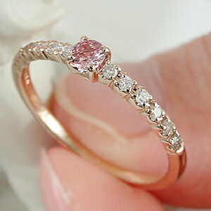 楽天市場】K18WG/PG【GGSソーティング付】パパラチアサファイア