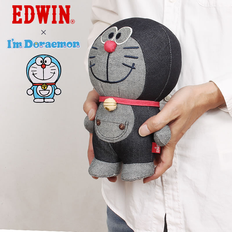 楽天市場】EDWIN☆ドラえもん オールデニムぬいぐるみエドウィン
