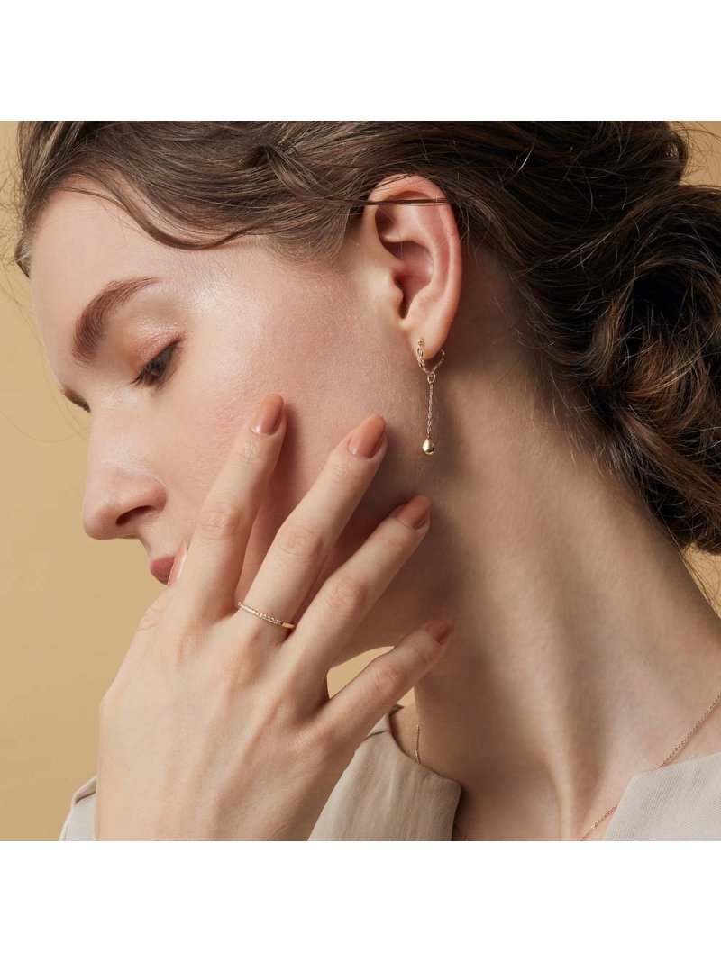 楽天市場】K18ハーフエタニティリング agete アガット アクセサリー