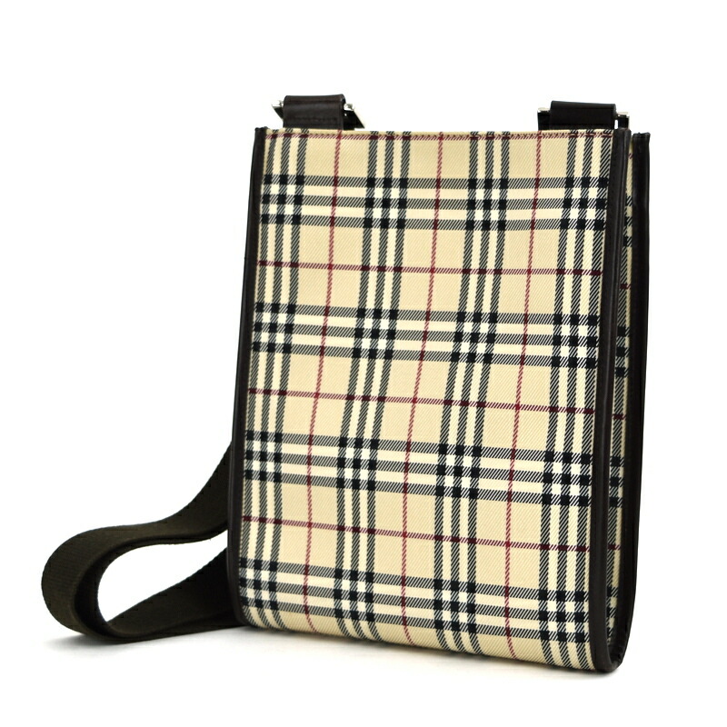 楽天市場】バーバリー ショルダーバッグ ノバチェック ベージュ ダーク