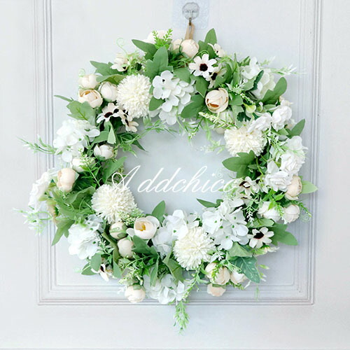 楽天市場】リース フラワーリース 45CM 玄関リース クリスマス 玄関