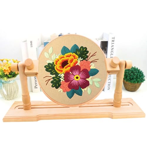 楽天市場】調節できる刺繍枠台 スクロールフレーム刺繍スタンド 表面