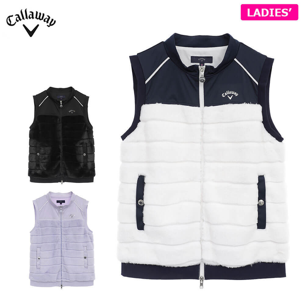 楽天市場】ファー ベスト（ブランドキャロウェイ）（レディースウェア