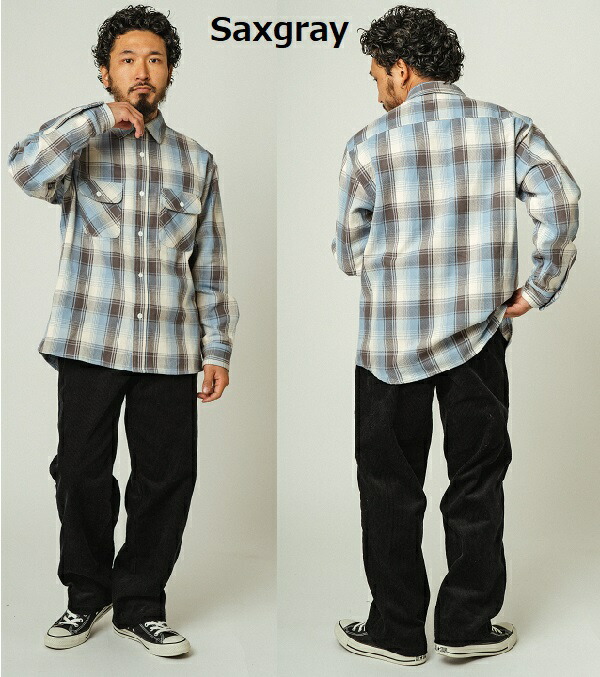 楽天市場】BIG MIKE ネルシャツ オンブレ HEAVY FLANNEL SHIRTS 50's