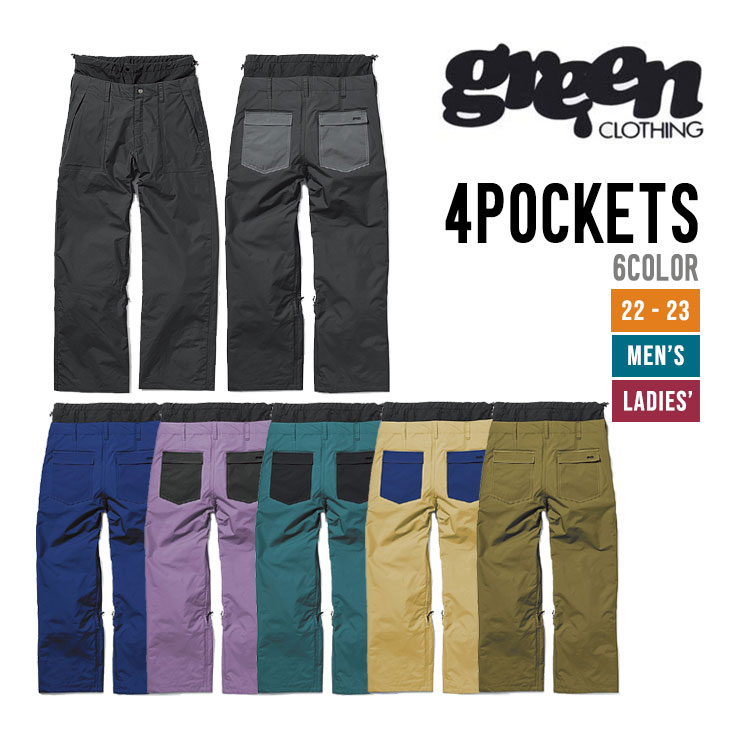 楽天市場】GREEN CLOTHING グリーンクロージング 22-23 4POCKETS