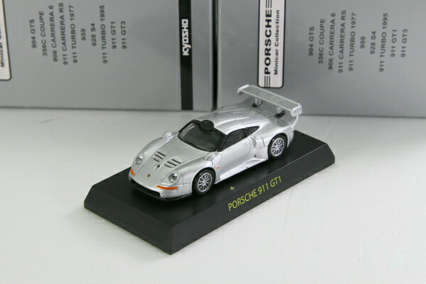楽天市場】＜中古品＞京商 1/64 ポルシェ 911 GT1 シルバー ポルシェ1