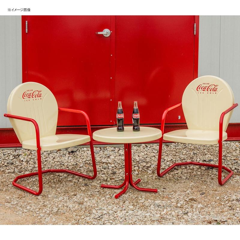 楽天市場】コカコーラ メタル テーブル チェア セット クリーム レトロ