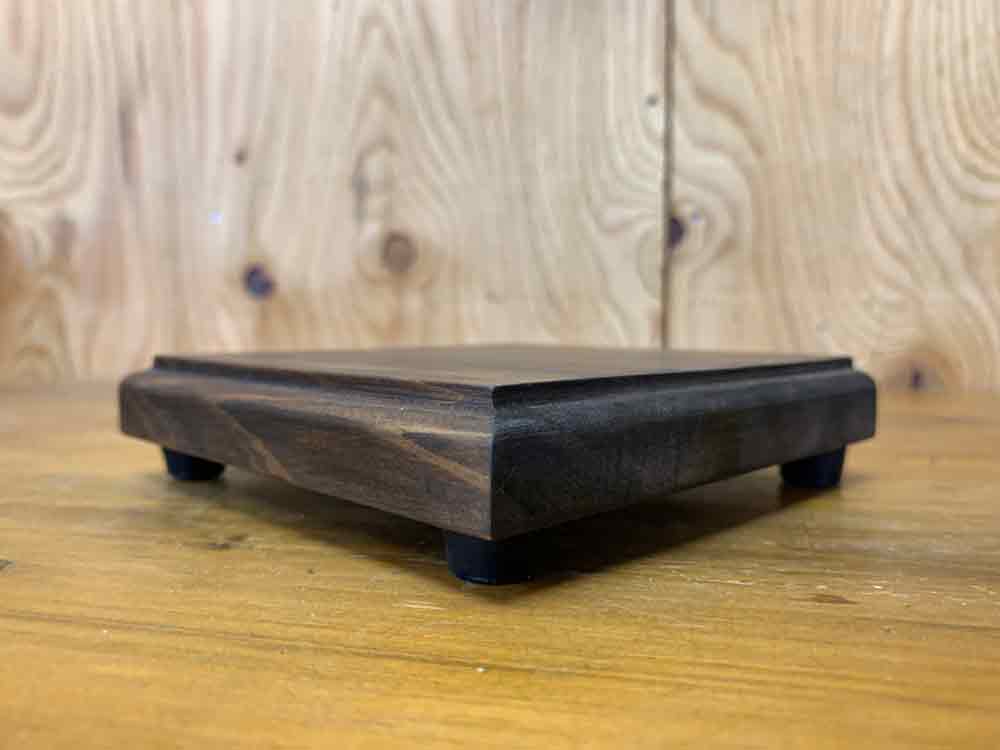 楽天市場】【期間限定10％OFF】台座 飾り台 ダークブラウン 13×13×3cm