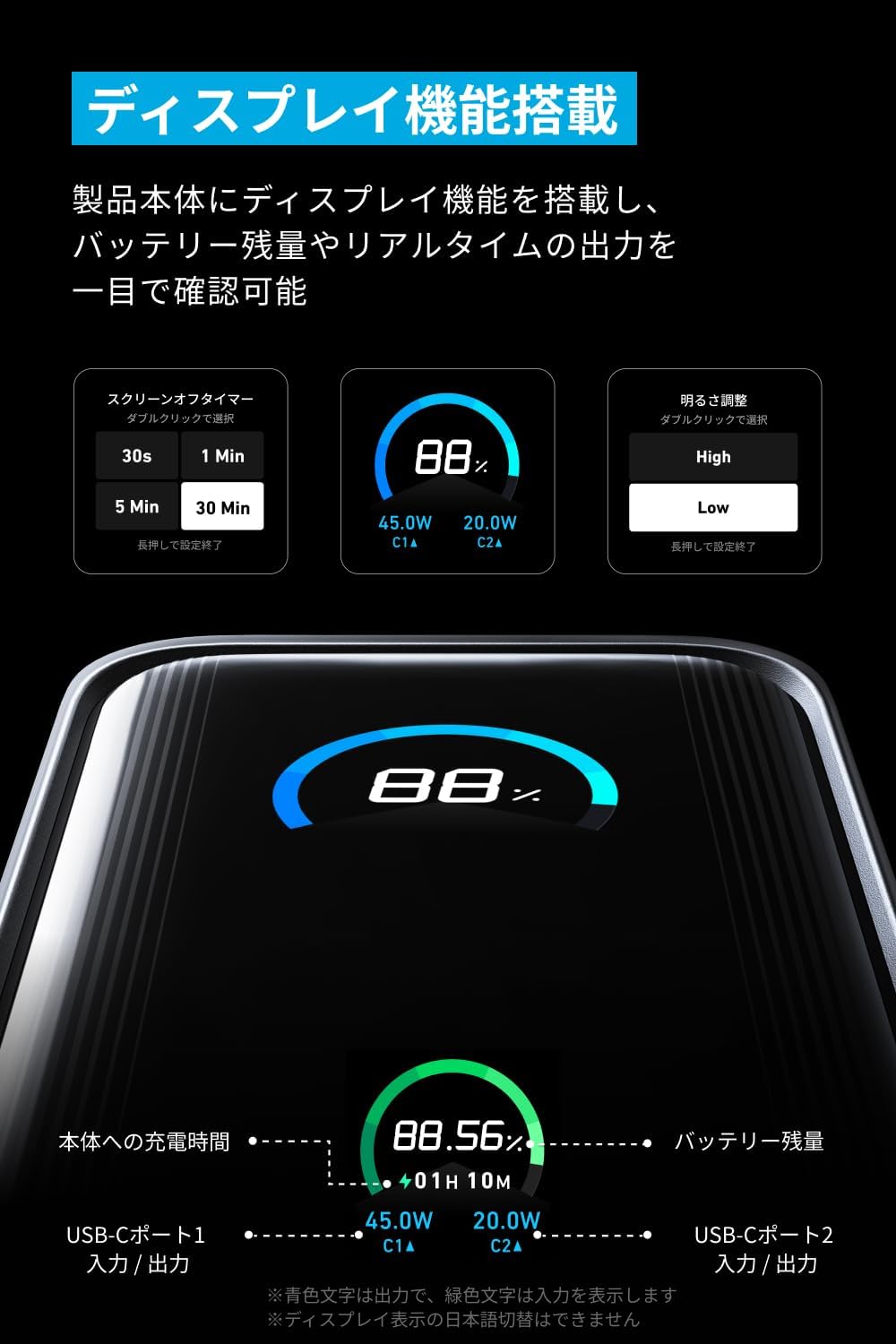 楽天市場】Anker Prime Power Bank (9600mAh, 65W, Fusion) (9600mAh