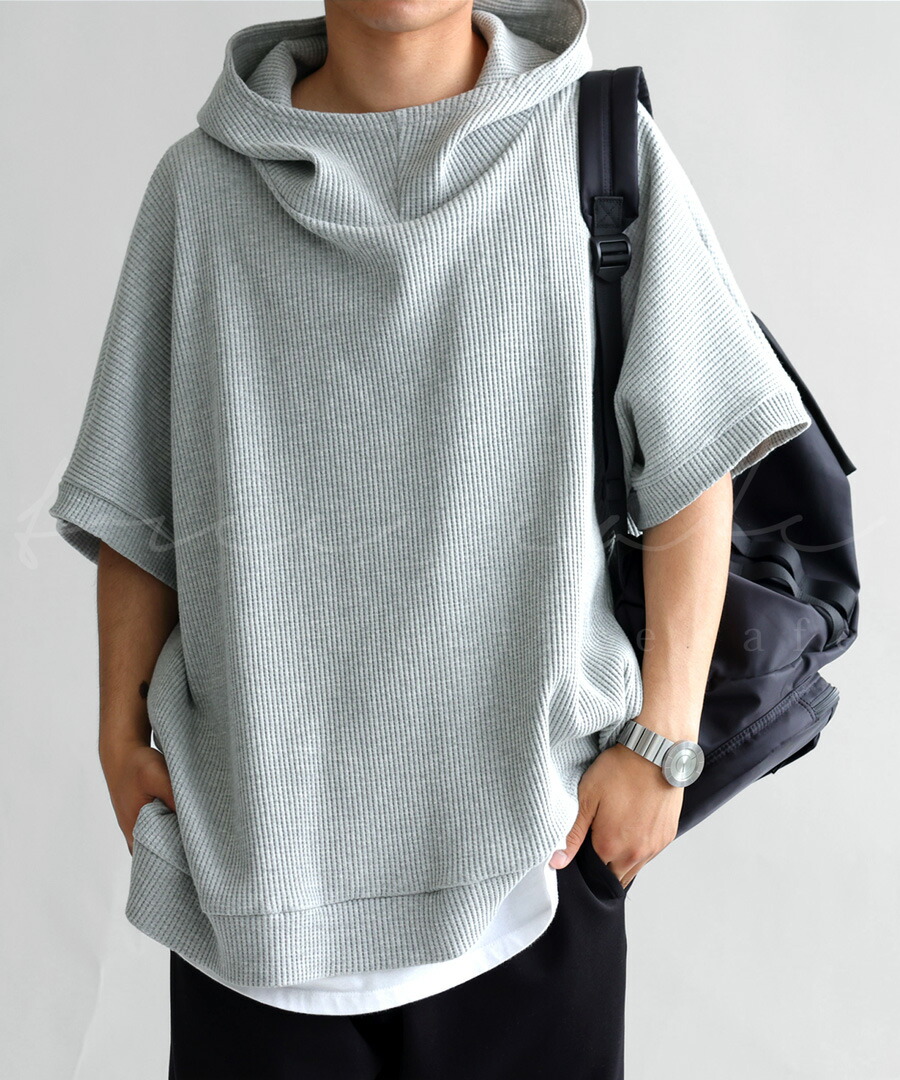 楽天市場】フード付きパーカー パーカー メンズ トップス 半袖 送料