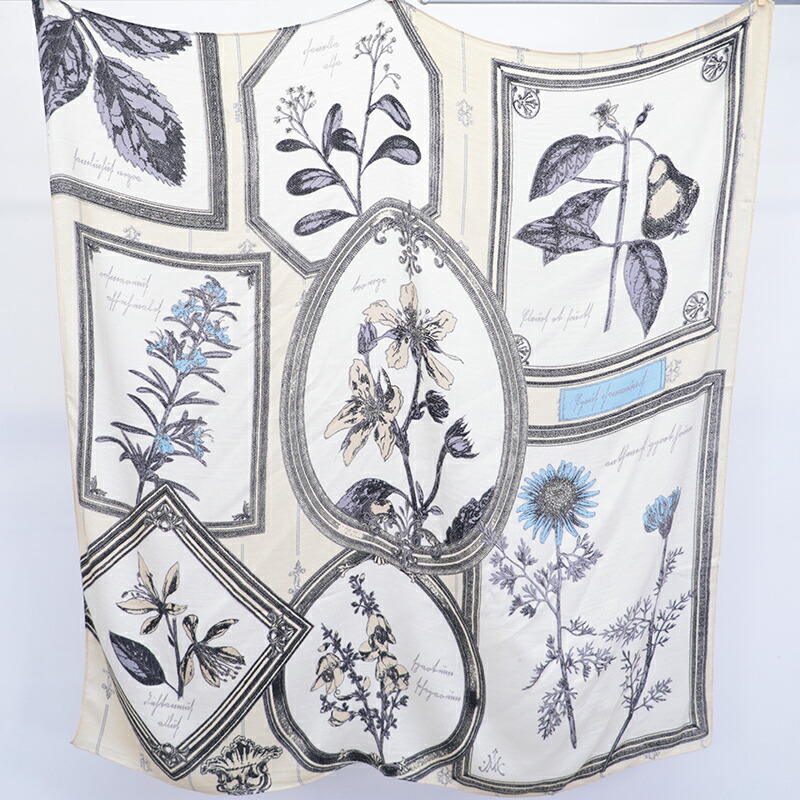 楽天市場】manipuri マニプリ ウールシルクストール フレームフラワー