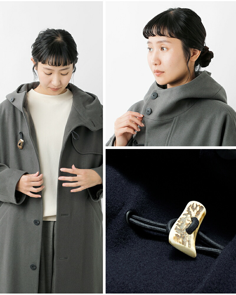 楽天市場】Dulcamara ドゥルカマラ メルトン ダッフル ロング コート