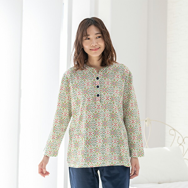 楽天市場】【LIBERTY】リバティ 天竺プリント レディース パジャマ 綿