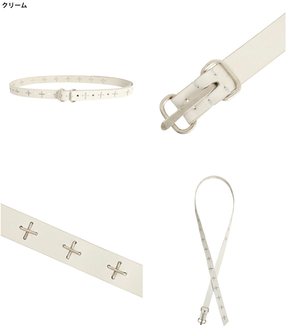 楽天市場】[送料無料]m.a+ : “+“ studded double oval buckle med / 全