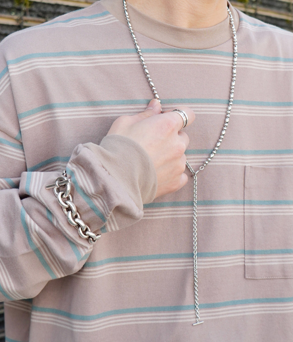 楽天市場】[送料無料]LAVER : MIX CABLE CHAIN T BAR : LAVER-NO-1