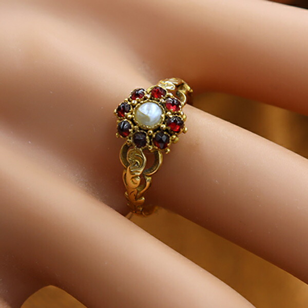 楽天市場】アンティークジュエリー リング ヴィクトリアン 18金