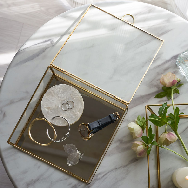 楽天市場】真鍮ガラスケース 蓋つき ふた付き ガラス 真鍮 ゴールド