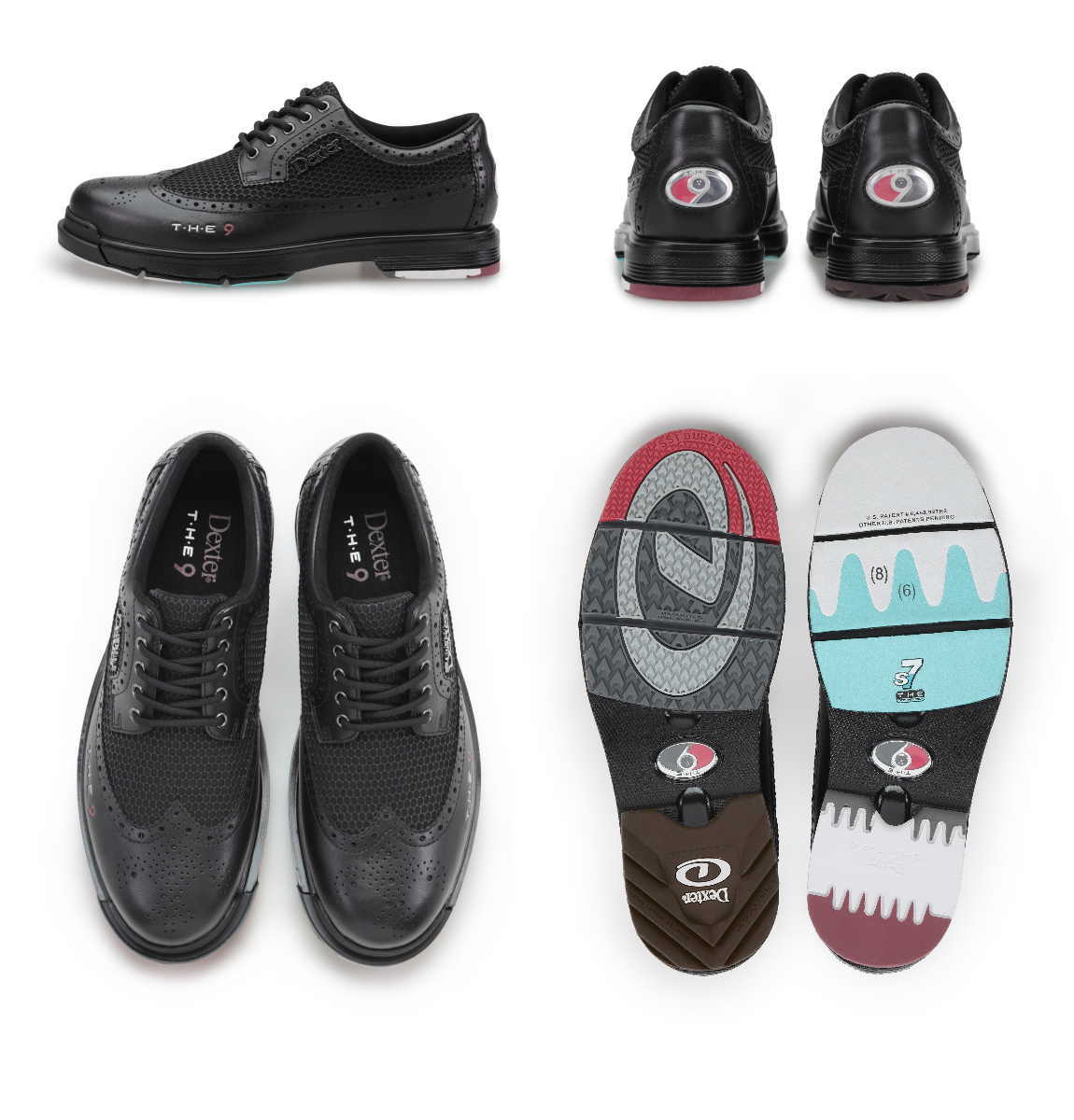 SP900-1 ボウリングシューズ 9 2W ブラック/グレー/シルバー SP900-1