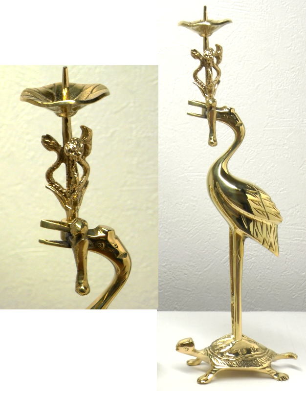 楽天市場】火立 並彫り 右鶴2.5号利休型 フッ素加工 真宗大谷派（東