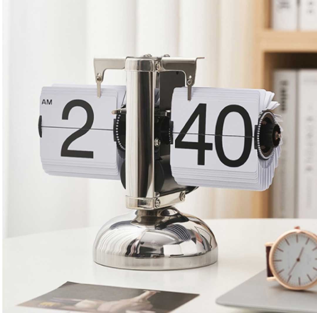 楽天市場】フリップクロック パタパタ時計 置き時計 電池式 デジタル