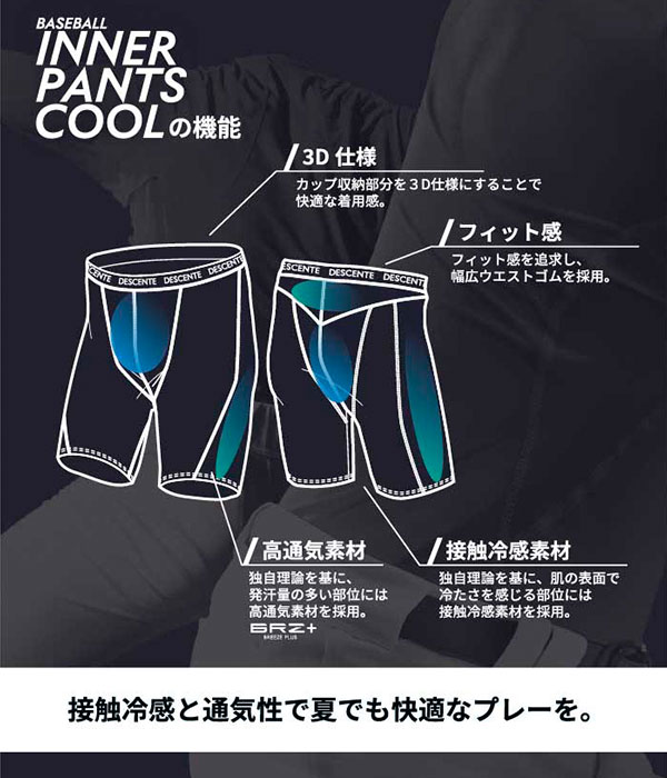 楽天市場】野球 インバーパンツ メンズ デサント DESCENTE インナー