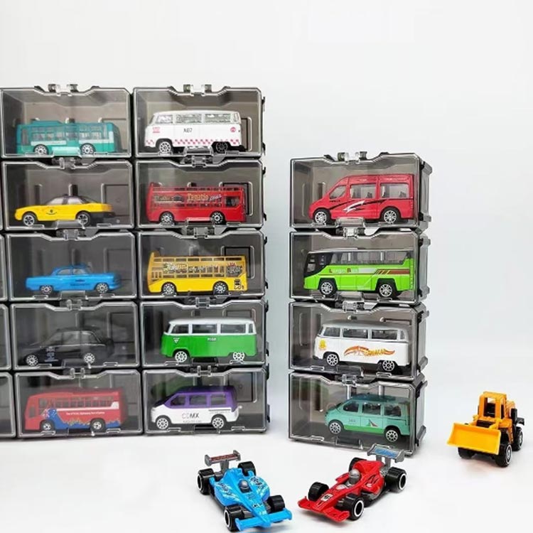 楽天市場】ミニカー 30個セット ミニカーケース 収納 卓上 積み重ね