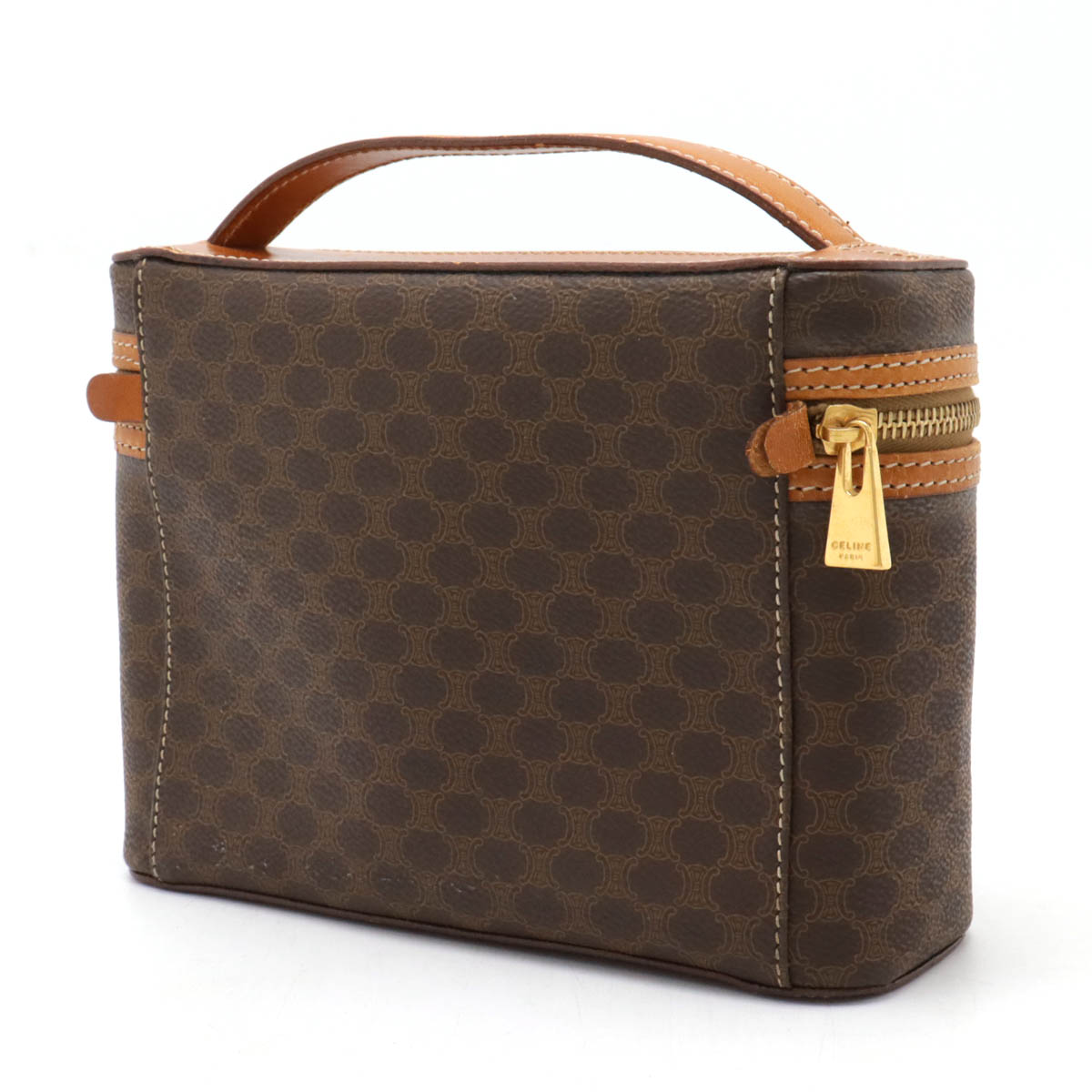 楽天市場】CELINE セリーヌ マカダム柄 バニティバッグ ハンドバッグ