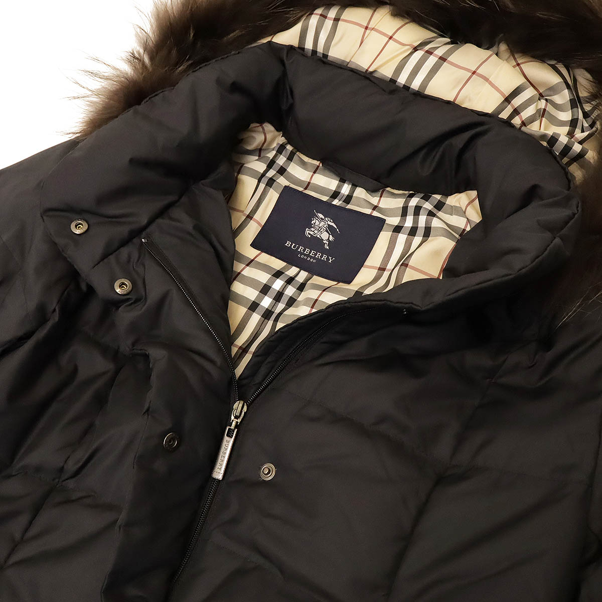 楽天市場】BURBERRY バーバリー ダウンジャケット ダウンコート ロング