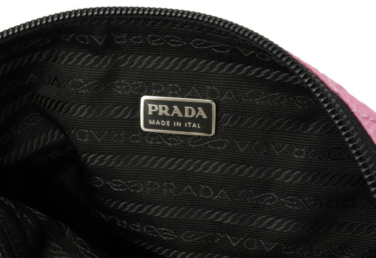 楽天市場】【バッグ】PRADA プラダ キルティング ポーチ コスメポーチ