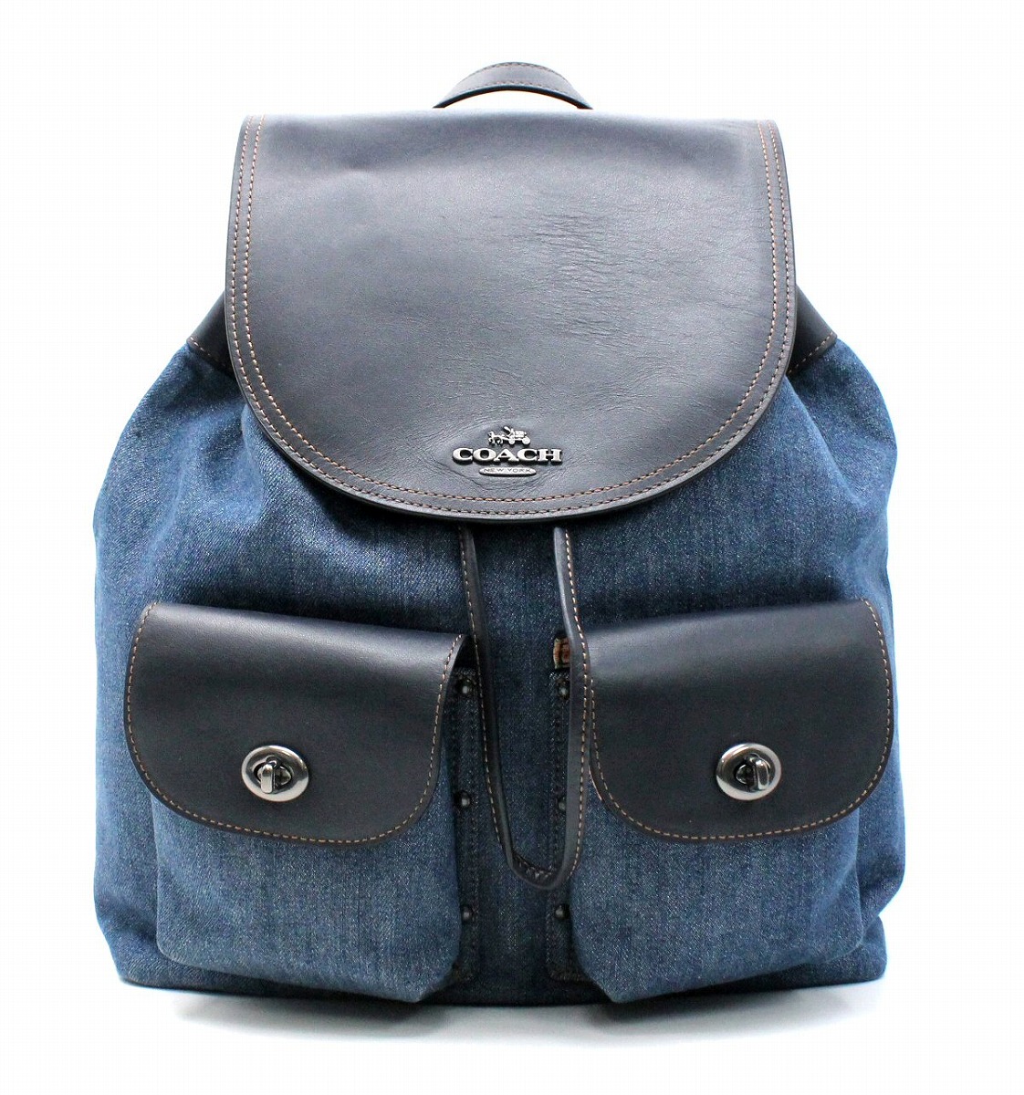楽天市場】【未使用品】【バッグ】COACH コーチ ビリー ぺブルドデニム
