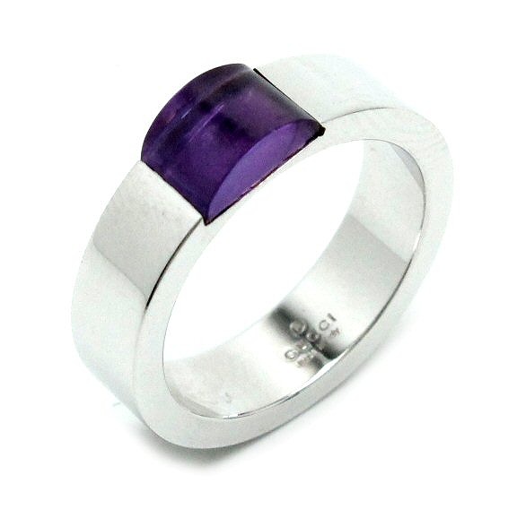 楽天市場】【ジュエリー】GUCCI グッチ アメジスト リング 指輪 K18WG