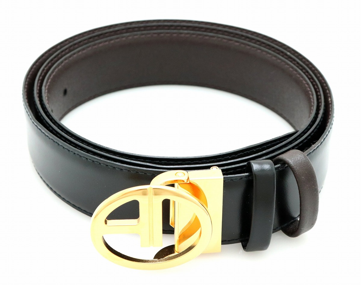 楽天市場】【未使用品】dunhill ダンヒル ベルト カーフ レザー 黒