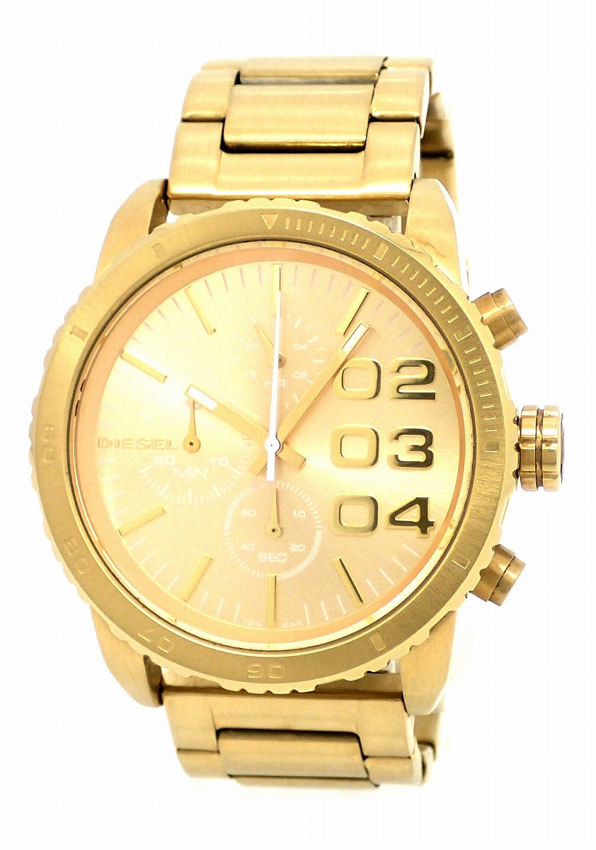 楽天市場】【ウォッチ】DIESEL ディーゼル クロノグラフ SS ゴールド