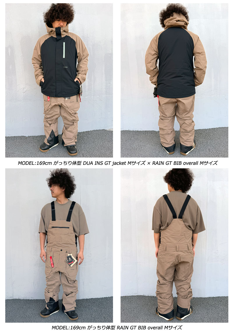 楽天市場】24-25 VOLCOM/ボルコム RAIN GORE-TEX BIB overall 着用説明