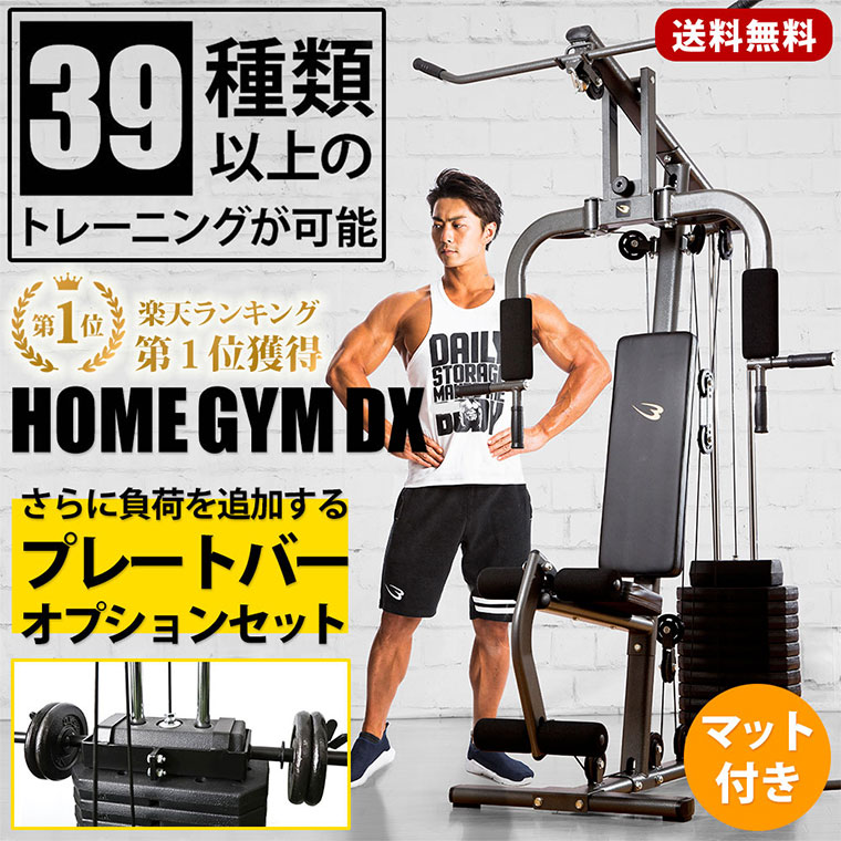 楽天市場】ホームジムDX プレートバーオプション (プレートセット)と