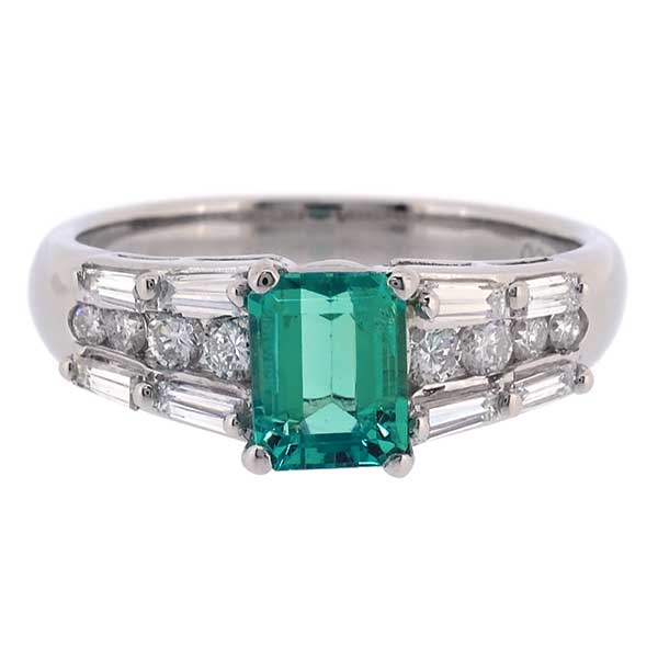 楽天市場】【送料無料】【本物】PT900☆指輪☆エメラルド0.83ct