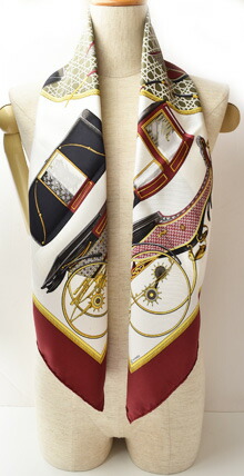 楽天市場】エルメス スカーフ HERMES スカーフ カレ90 シルクツイル