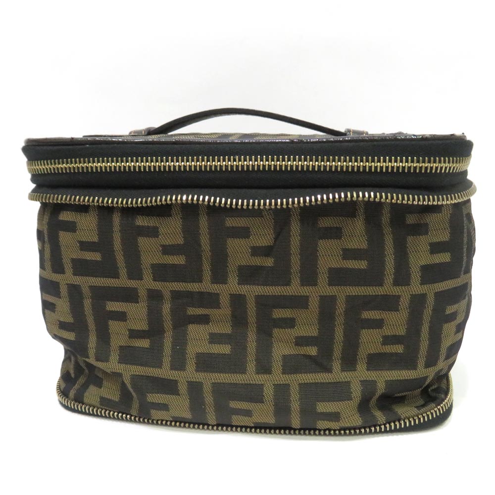 楽天市場】中古 フェンディ ズッカ柄 バニティバッグ ポーチ ABランク