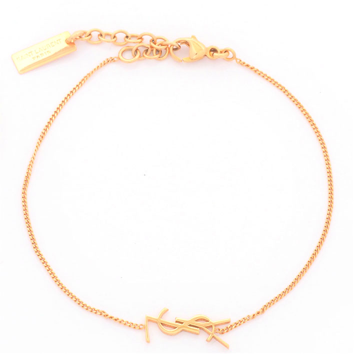 楽天市場】【返品OK】【美品】イヴ サンローラン YSL ロゴ チェーン