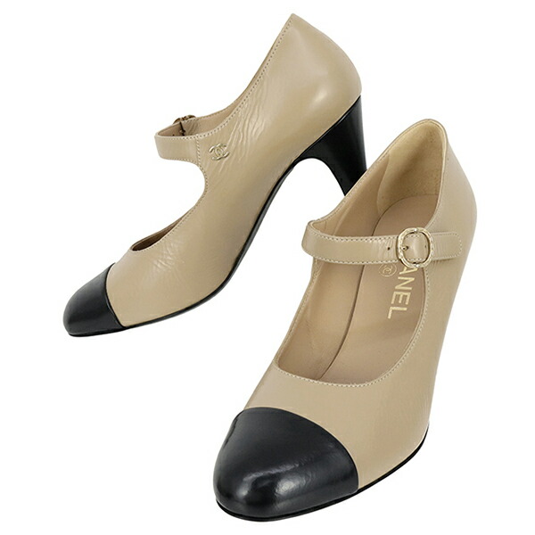 楽天市場】【未使用品】 シャネル パンプス アンクルストラップ ココ