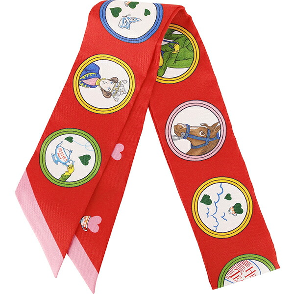 楽天市場】エルメス ツイリー スカーフ ティータイム シルク ルージュ