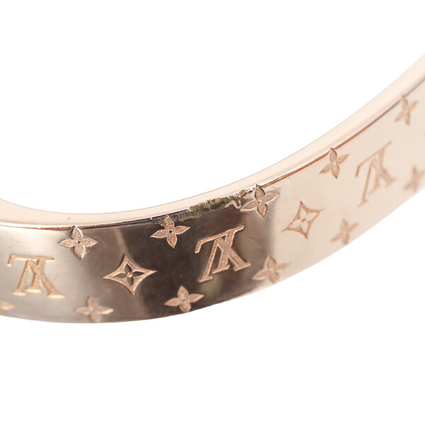 楽天市場】【美品】 ルイヴィトン ブレスレット カフ ナノグラム M