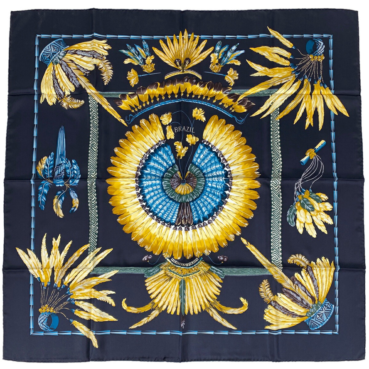 楽天市場】【ラッピング可】エルメス HERMES カレ 90 BRAZIL ブラジル