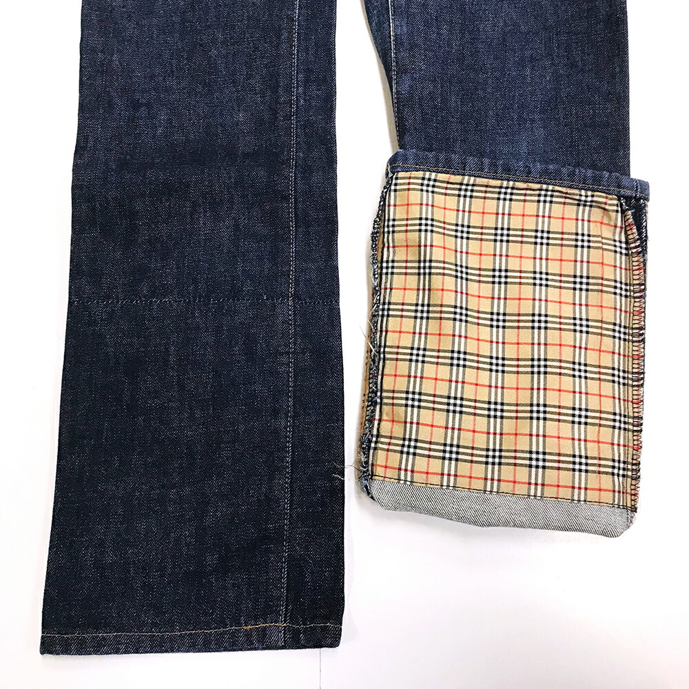 楽天市場】BURBERRY LONDON デニムパンツ ブルー サイズ40 BLUE LABEL