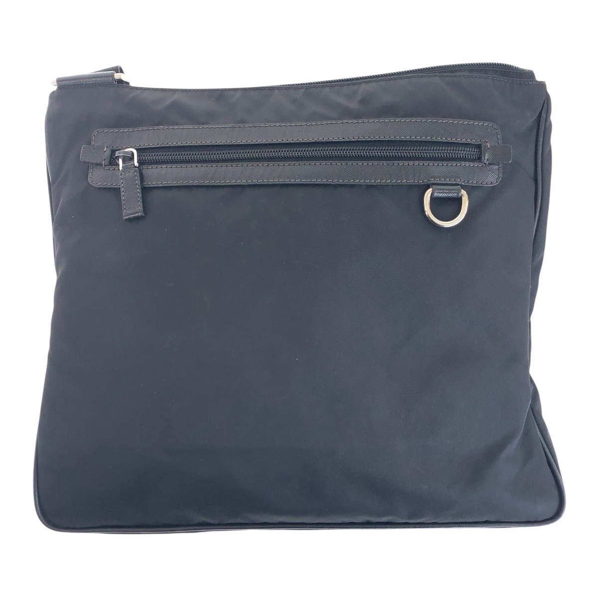 楽天市場】美品 PRADA プラダ テスート 三角ロゴプレート ブラック 黒