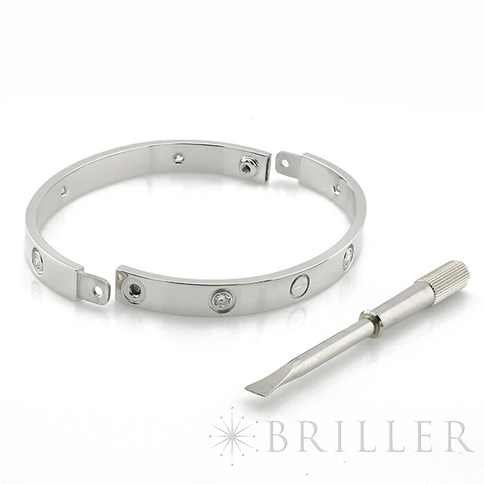 楽天市場】カルティエ ラブ ブレスレット ホワイトゴールド 6