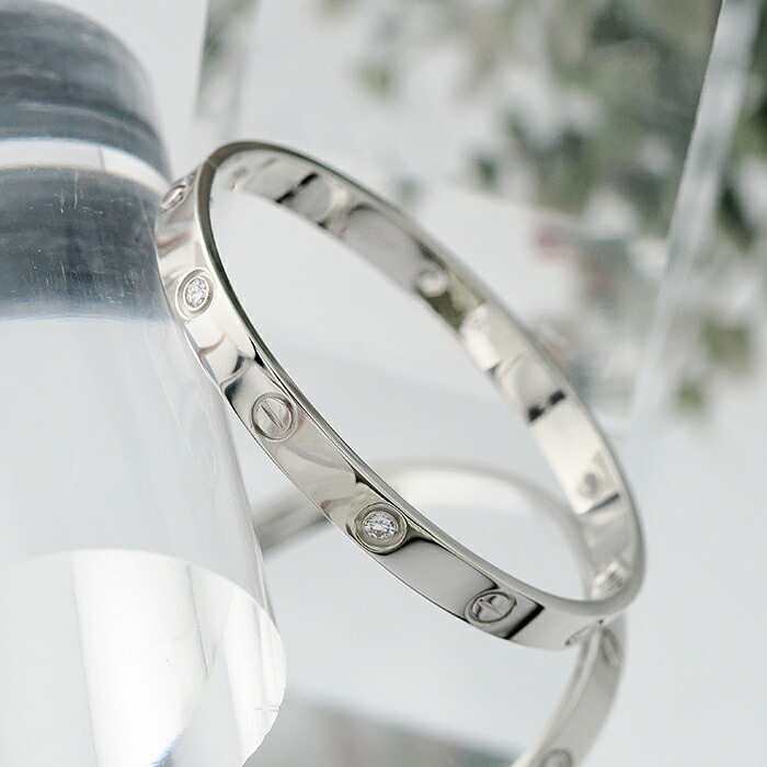 楽天市場】カルティエ ラブ ブレスレット ホワイトゴールド 6