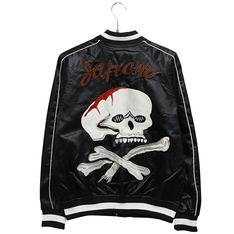 楽天市場】朧 おぼろ ヴィンテージスカル 柄 刺繍 和柄 スカジャン